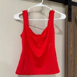 Red Sleeveless Top